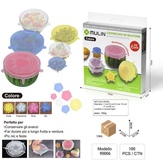 MU COPERCHIO IN SILICONE COLORE 6PZIPACCO 80G