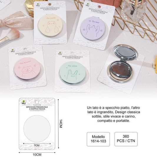 MU 1614-03 SPECCHIO PIEGHEVOLE A DOPPIA FACCIA