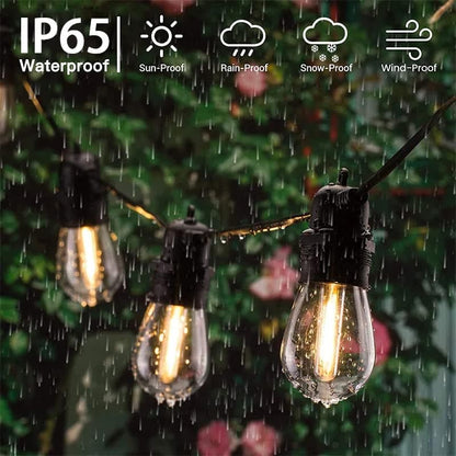 MU Catena Luminosa per Esterno Impermeabile 10 Metri (CAT10 O B/N) - Senza Lampadine *OFFERTA MULTIPACK*