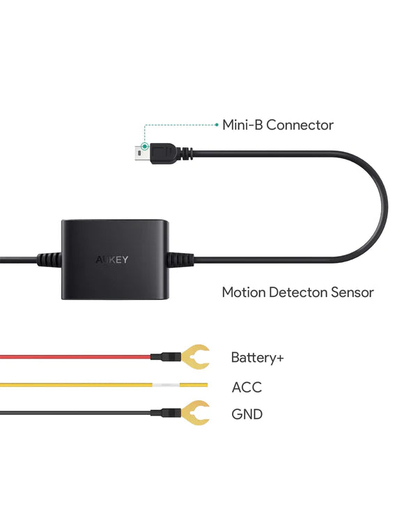 Aukey PM-YY Dash Cam Hardwire Kit, Car Charger Kit for Dash Cam 
