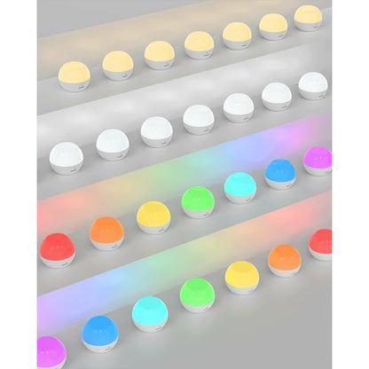 Aukey LT-ST23 2 Mini Lampada da Tavolo da Letto Luce Notturna Touch Control LED RGB IP65