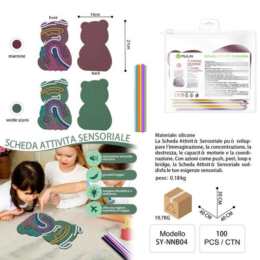 TALOLETTA SENSORIALE ANTISTESS IN SILICONE BEAR