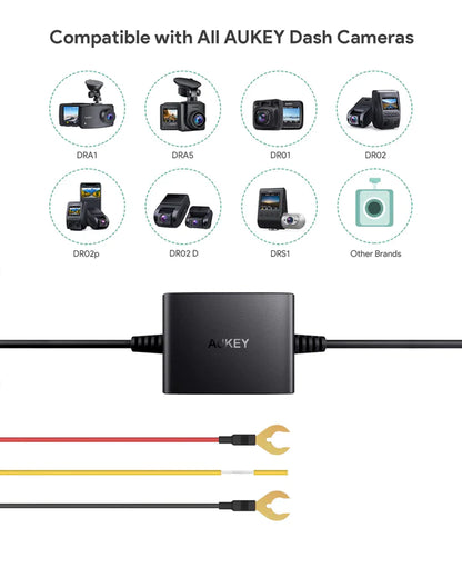 Aukey PM-YY Dash Cam Hardwire Kit, Car Charger Kit for Dash Cam 