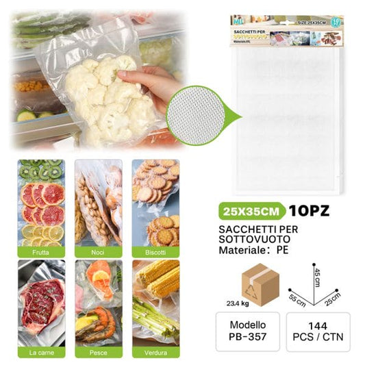 MU SACCHETTI PER SOTTOVUTO 25*35CM 10PZ/PAC