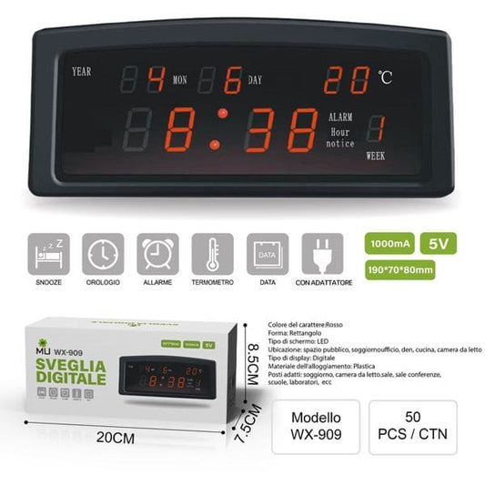 WX-909 MU SVEGLIA DIGITALE
