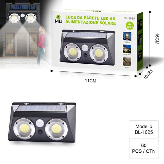 BL-1625 32COB 5W LUCE DA PARETE SOLARE