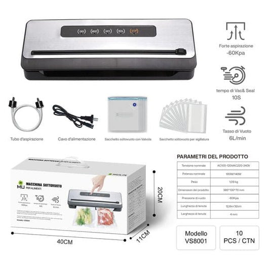 VS8001 MACCHINA SOTTOVUOTO PER ALIMENTI