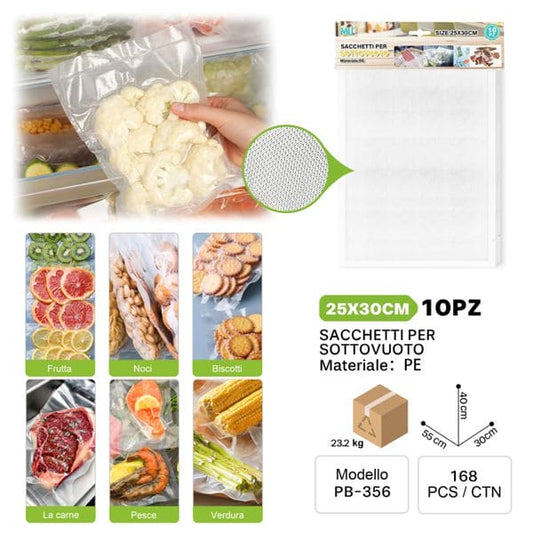 MU SACCHETTI PER SOTTOVUOTO 25*30CM 10PZ