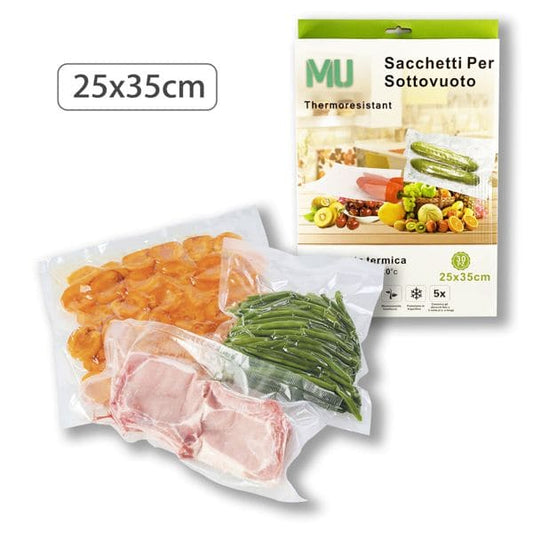 SACCHETTI PER SOTTOVUOTO 30 PZ 25x35cm