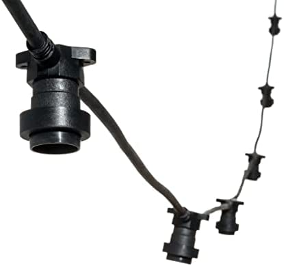 MU Catena Luminosa per Esterno Impermeabile 10 Metri Incluse Lampadine LED E27 (CAT10 O B/N (L)) *OFFERTA MULTIPACK*
