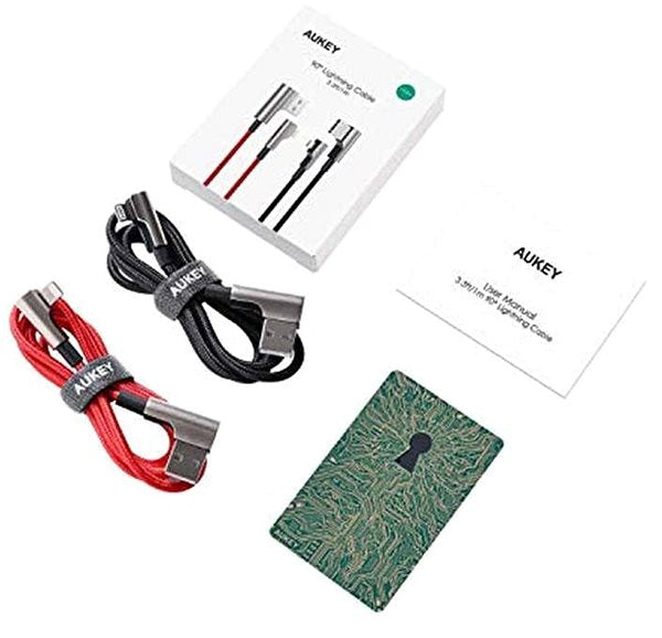 Aukey PA-T9 Fast Wall Charger Plug 3.0 19.5W Free 2*2M Cables 