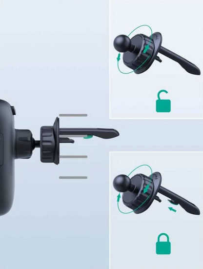 Aukey HD-C58 Supporto Porta Telefono Cellulare per Auto 360 Gradi Bocchette Aria - Nuova Versione Aggiornata