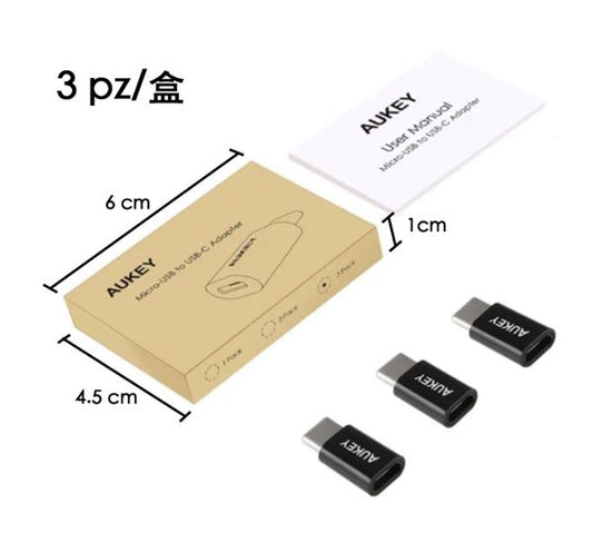 CB-A2 3PZ MICRO-USB TO USB-C ADAPTER