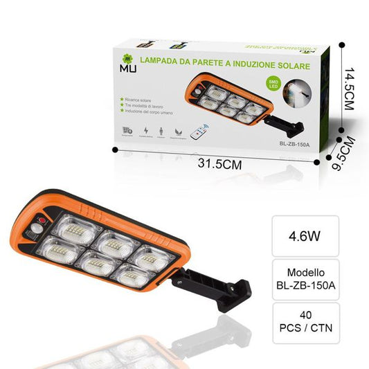 BL-ZB-150A LAMPADA DA PARETE AINDUZIONE SOLARE 4.6W