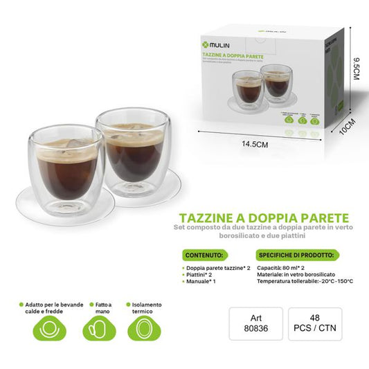 TAZZINE A DOPPIA PARETE