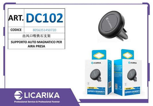 LICARIKA DC102 SUPPORTO AUTCMAGNETICO PER ARIA PRESA
