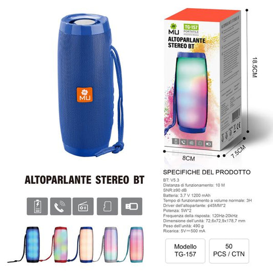 TG-157 10W ALTOPARLANTE STEREO BT