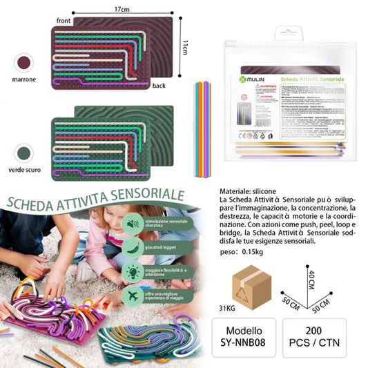 TALOLETTA SENSORIALE ANTISTESS IN SILICONE QUADRATO