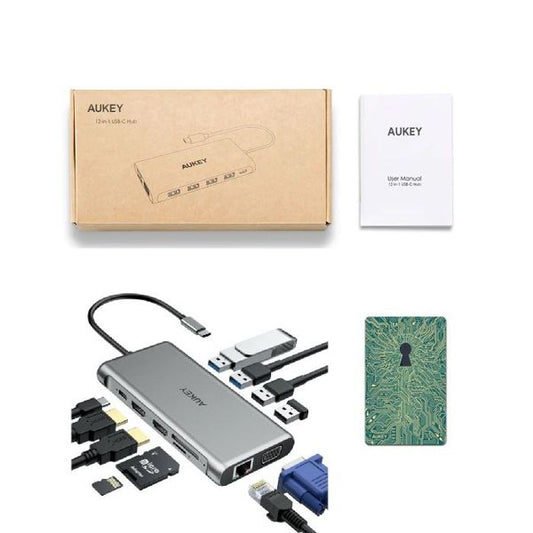 AUKEY CB-C78 12 IN USB-C HUB