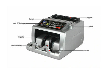 Conta banconote rileva banconote false doppio display rileva contraffazione SCONTO