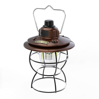 Lampada da Campeggio Ricaricabile Portatile a Luce Retrò 2700-6500K 4W Batteria al litio 18650 2000mAh (XQ-Y01)