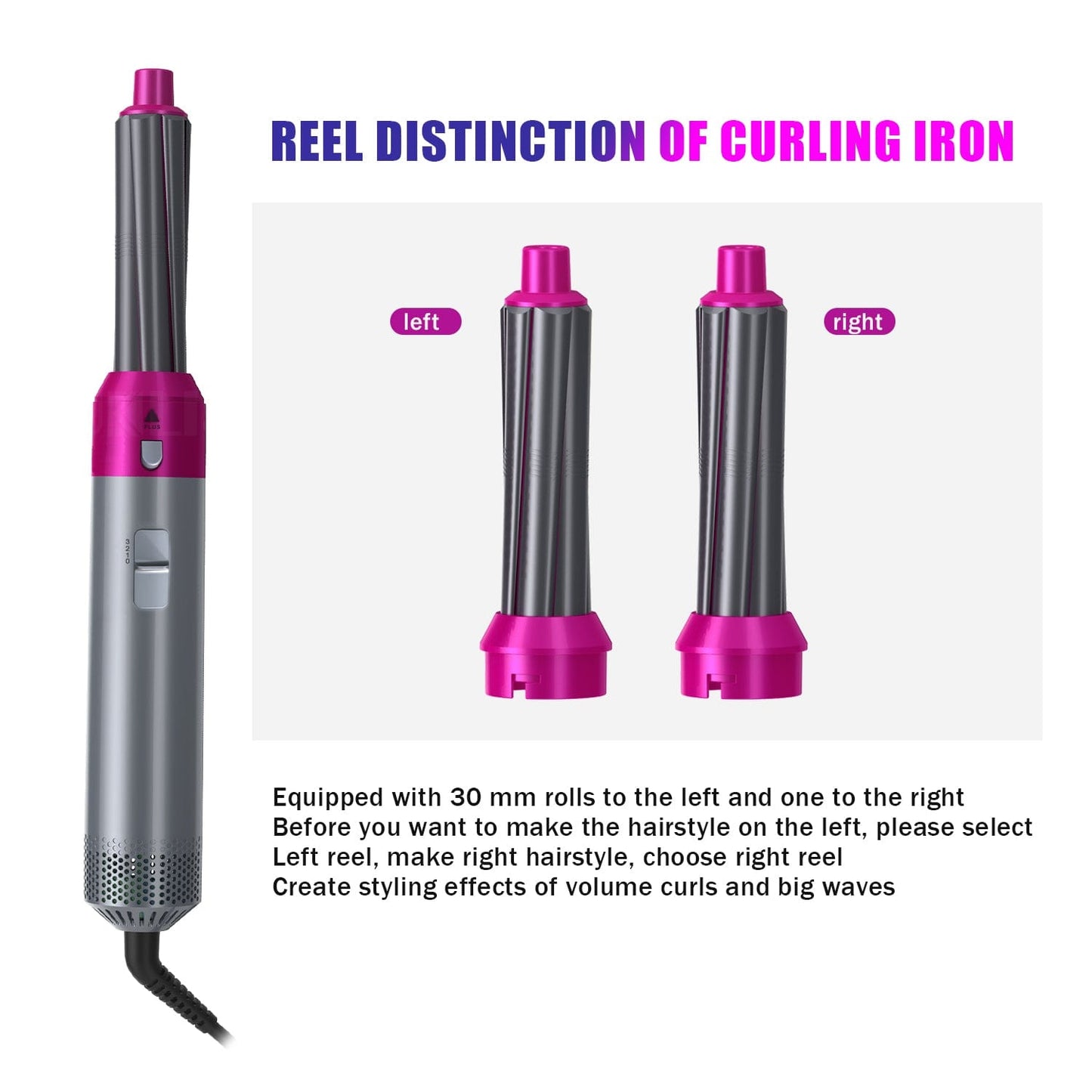 5 In 1 Multifunction Hair Dryer 1000W Hot Air Brushes Perfect Style DISCOUNT