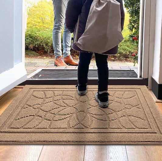Super absorbierende Matte für geschützte Innen- und Außenbereiche, Beige