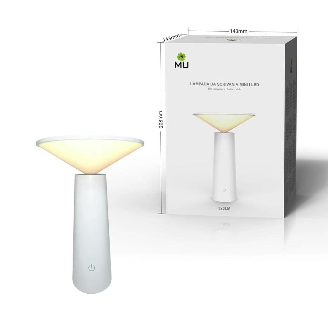 Lampada da Tavolo Senza Fili Ricaricabile USB, Lampada da Scrivania LED Dimmerabile avec Batteria, 3 Colore di Luce, Lampade da Comodino, Per Interno/Esterni, Ristorante,Studio,  [Classe di efficienza energetica A]