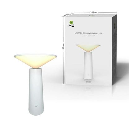 Lampada da Tavolo Senza Fili Ricaricabile USB, Lampada da Scrivania LED Dimmerabile avec Batteria, 3 Colore di Luce, Lampade da Comodino, Per Interno/Esterni, Ristorante,Studio,  [Classe di efficienza energetica A]