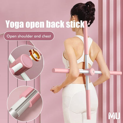 Yoga Sticks Stretching Tool 2022 New Retractable Posture Corrector Humpback Correction Stick For Adults And Children Home Fitness Equipment - 80CM 