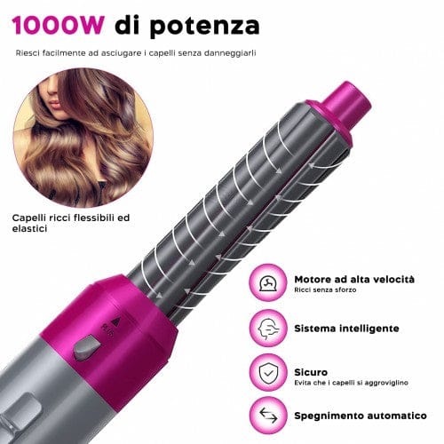 5 In 1 Multifunction Hair Dryer 1000W Hot Air Brushes Perfect Style DISCOUNT