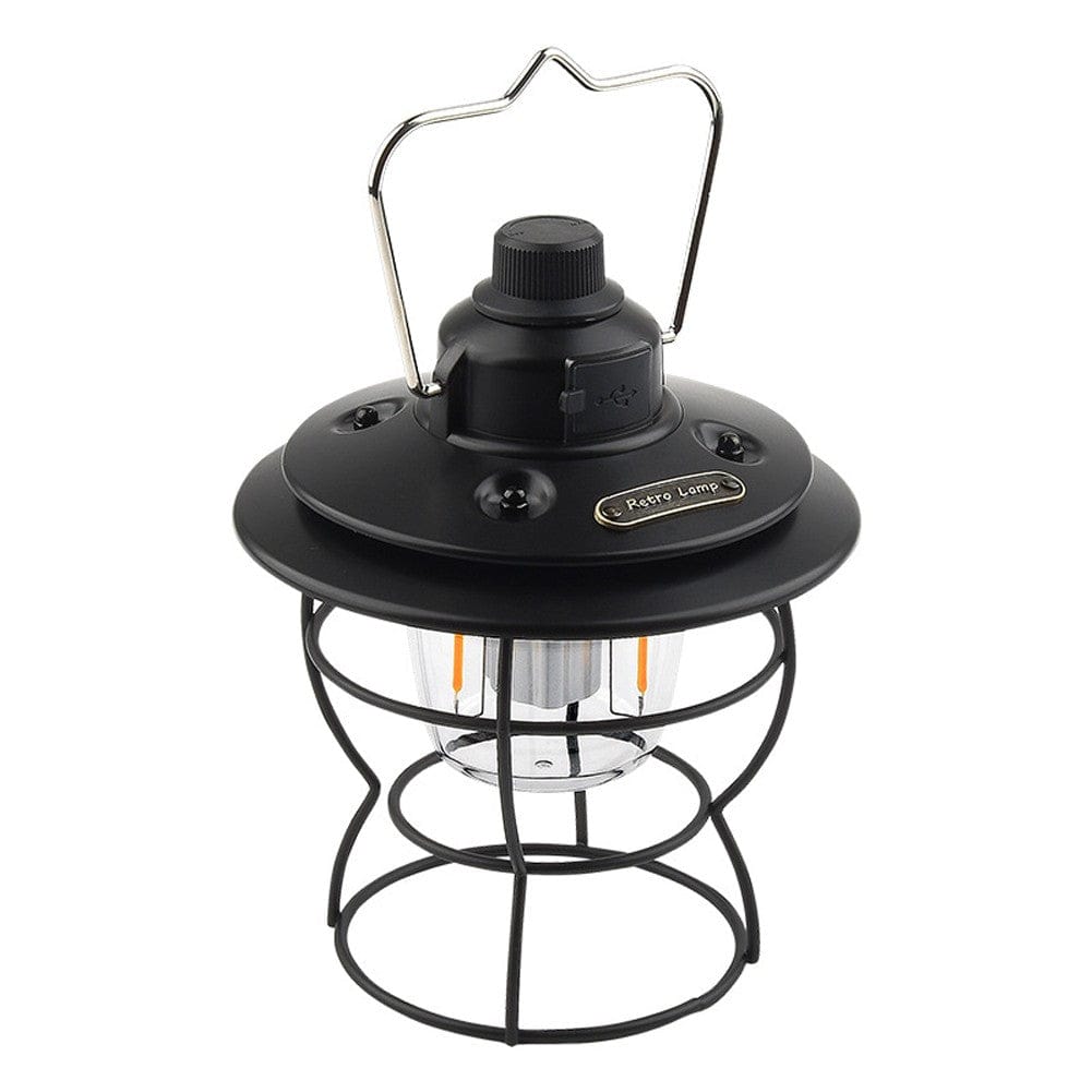 Lampada da Campeggio Ricaricabile Portatile a Luce Retrò 2700-6500K 4W Batteria al litio 18650 2000mAh (XQ-Y01)