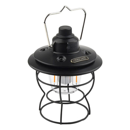 Lampada da Campeggio Ricaricabile Portatile a Luce Retrò 2700-6500K 4W Batteria al litio 18650 2000mAh (XQ-Y01)